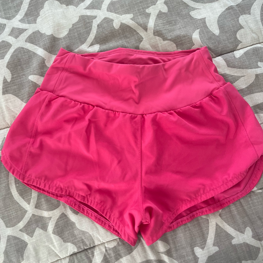 Hot Pink High Waisted Athletic Shorts